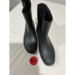 Men Size 10 Black Short Rain Boots